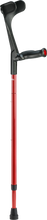 Load image into Gallery viewer, ossenberg carbon folding travel crutches in red
