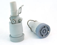 Load image into Gallery viewer, Winter crutch tips with receding ice picks - grey