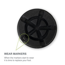 Load image into Gallery viewer, Flexyfoot Shock Absorbing Crutch Replacement Foot Tips - Black