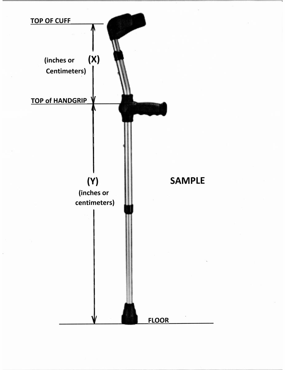 Ossenberg Big XL EXTRA TALL Forearm Crutches CrutchAbility