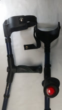 Load image into Gallery viewer, BIG XL SHOCK OPEN CUFF w/STRAP Metallic Blue