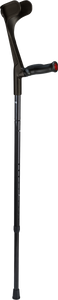ossenberg carbon folding travel crutches in black 