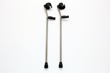 Load image into Gallery viewer, enabling tech custom titanium forearm crutches in grey
