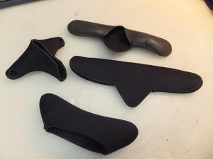 several models of cuff covers for crutches