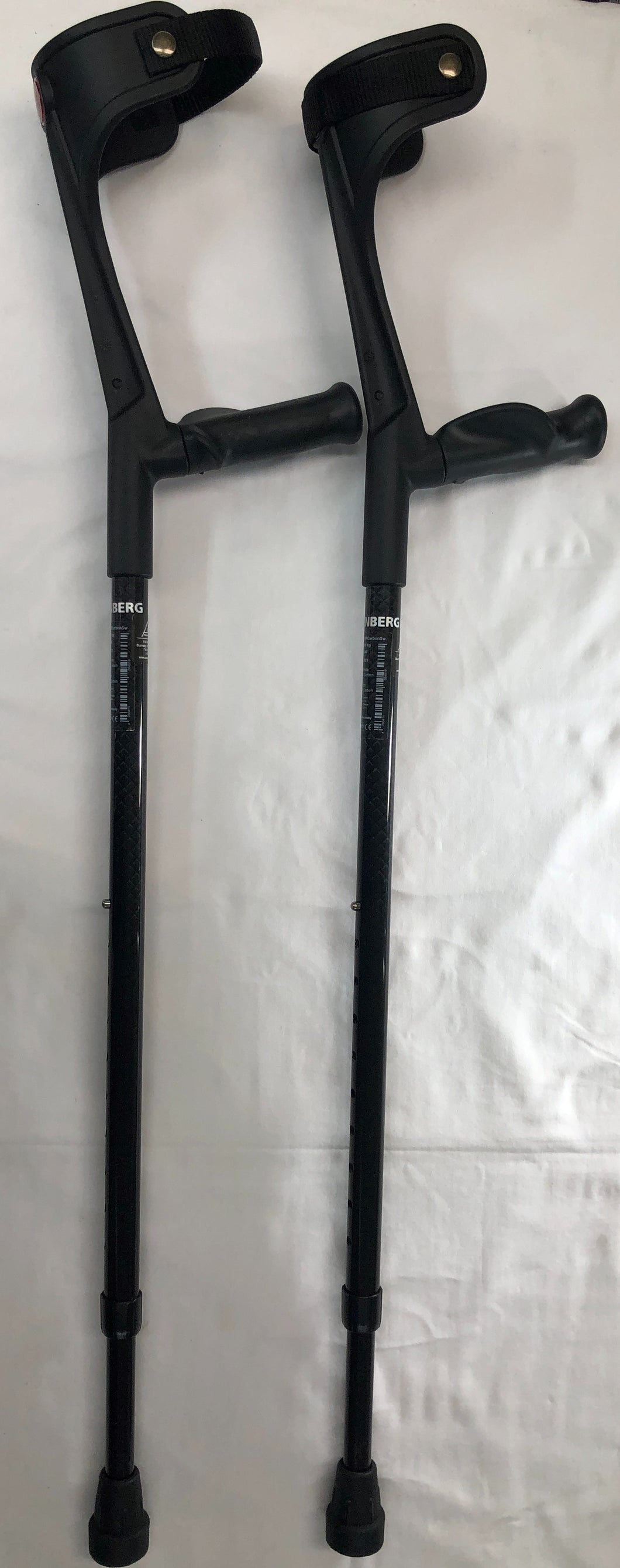 Ossenberg Carbon NON-Folding Forearm crutches