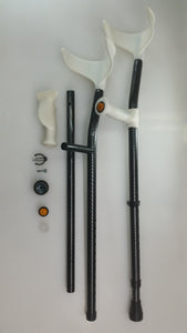 Ossenberg 3320A GOLIATH XXL Bariatric Forearm Crutches as supplied with no modifications or accessories.